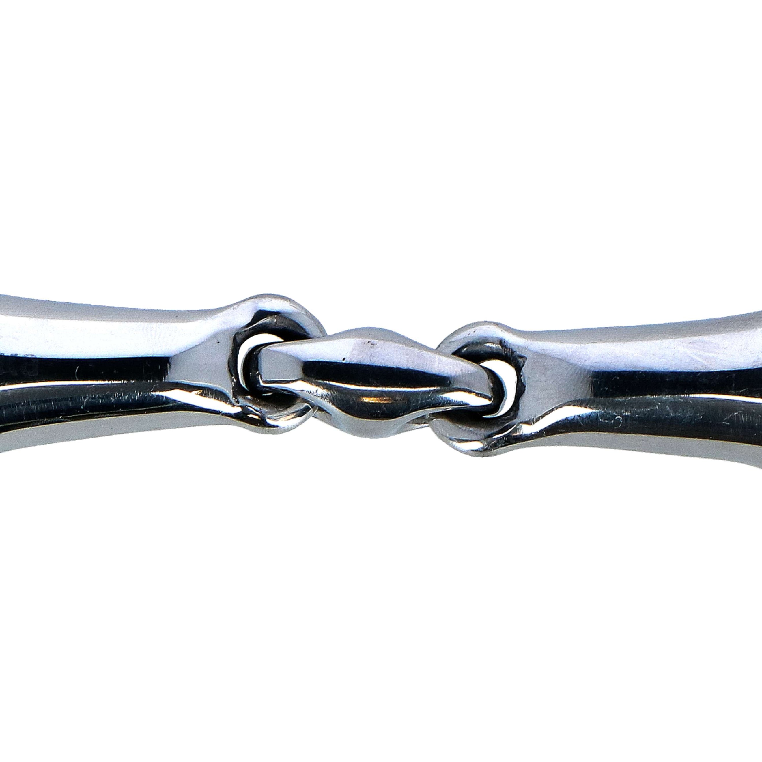 HORKA Mors à Olive Double Brisure Acier Inoxydable 21mm Acier inoxydable
