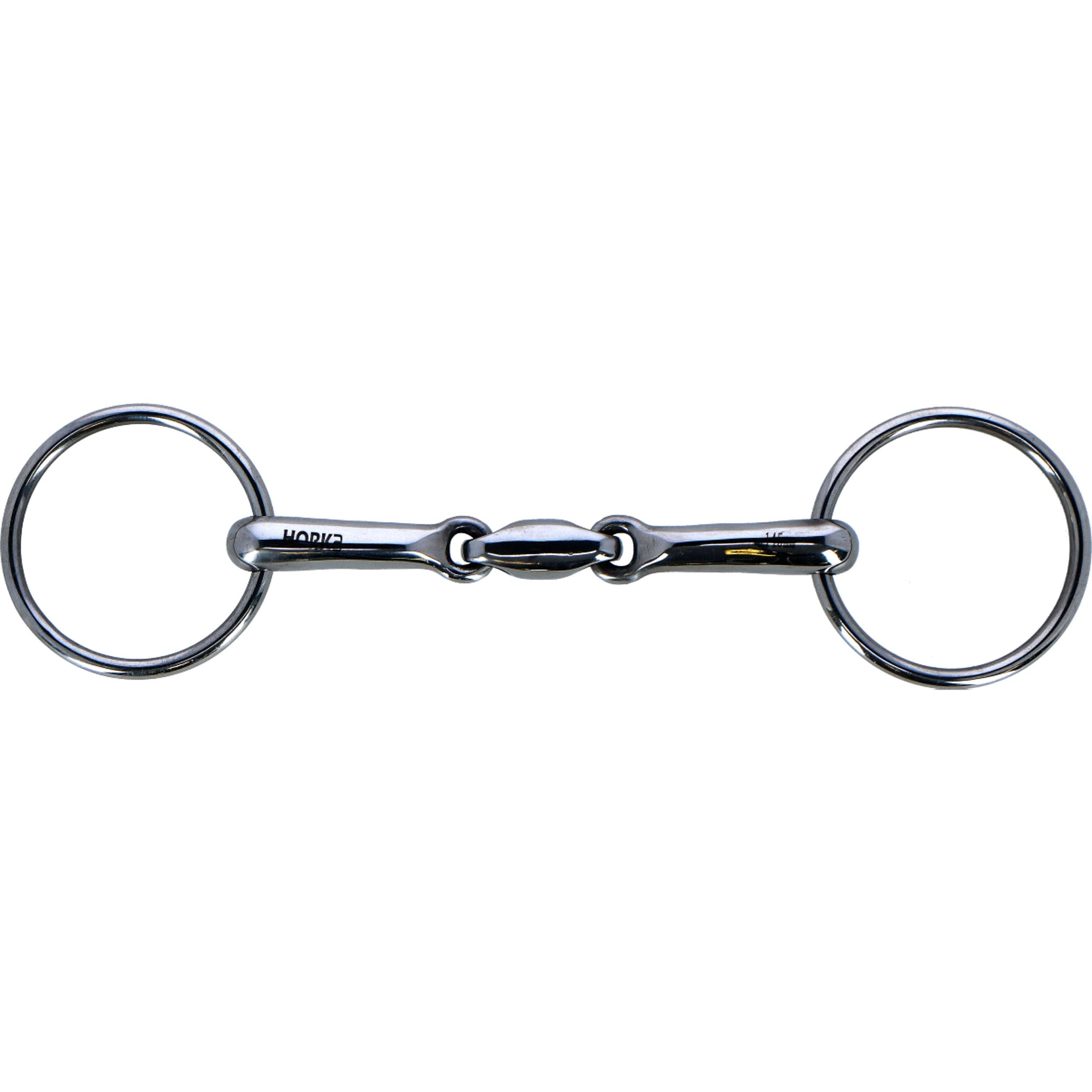 HORKA Mors de Filet Double Brisure 16mm Acier inoxydable