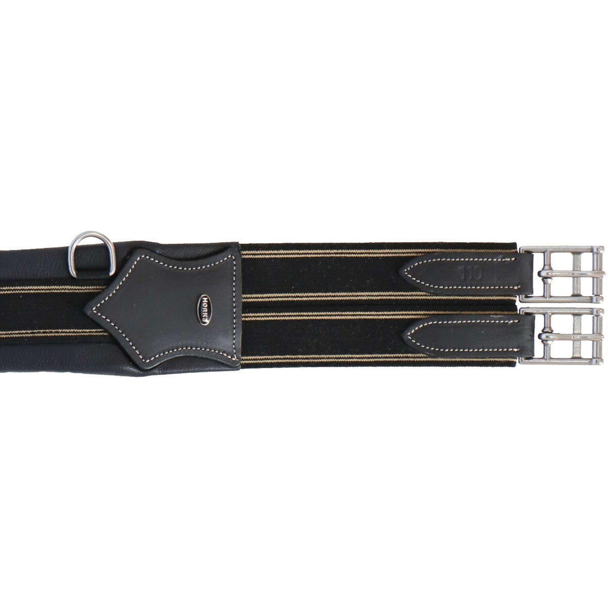 HORKA Sangle Polyvalente Cuir Noir/Argent