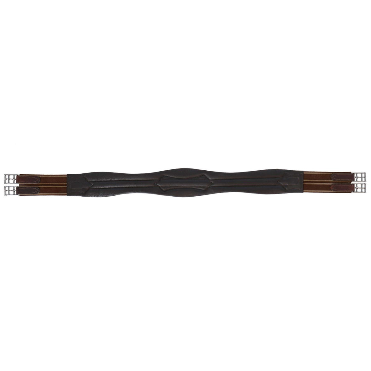 HORKA Sangle Polyvalente Cuir Marron/Argent