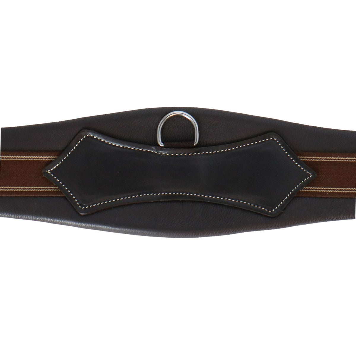 HORKA Sangle Polyvalente Cuir Marron/Argent