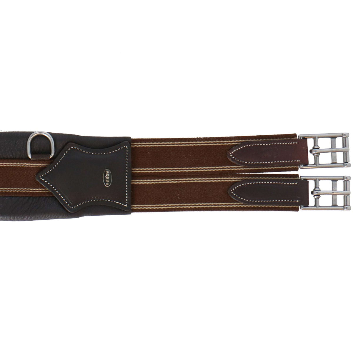 HORKA Sangle Polyvalente Cuir Marron/Argent