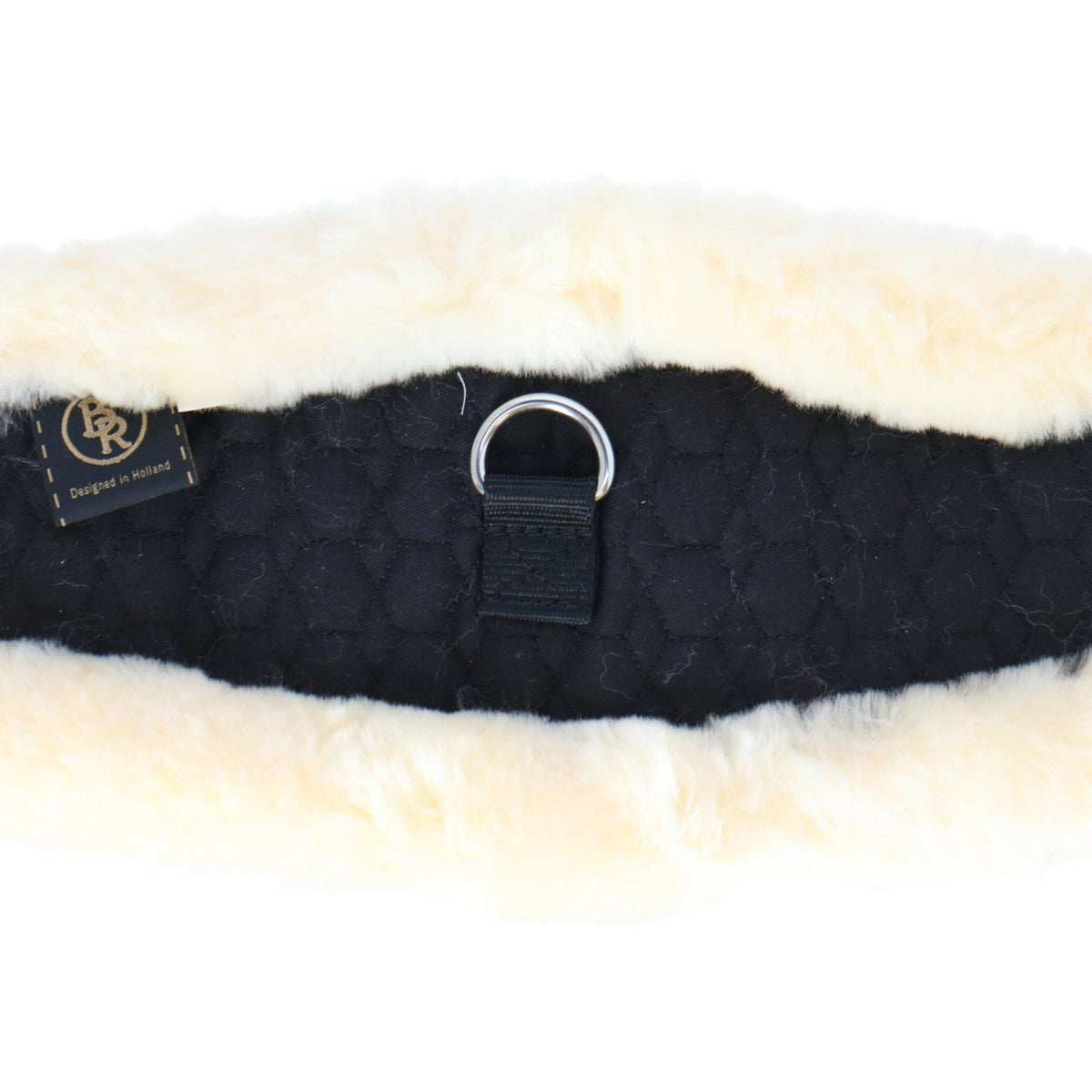BR Sangle Eclipse Rond avec Sheepskin Noir