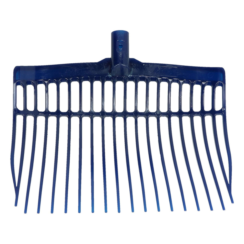 Vplast Fourche à Fumier Plastique sans Manche Bleu
