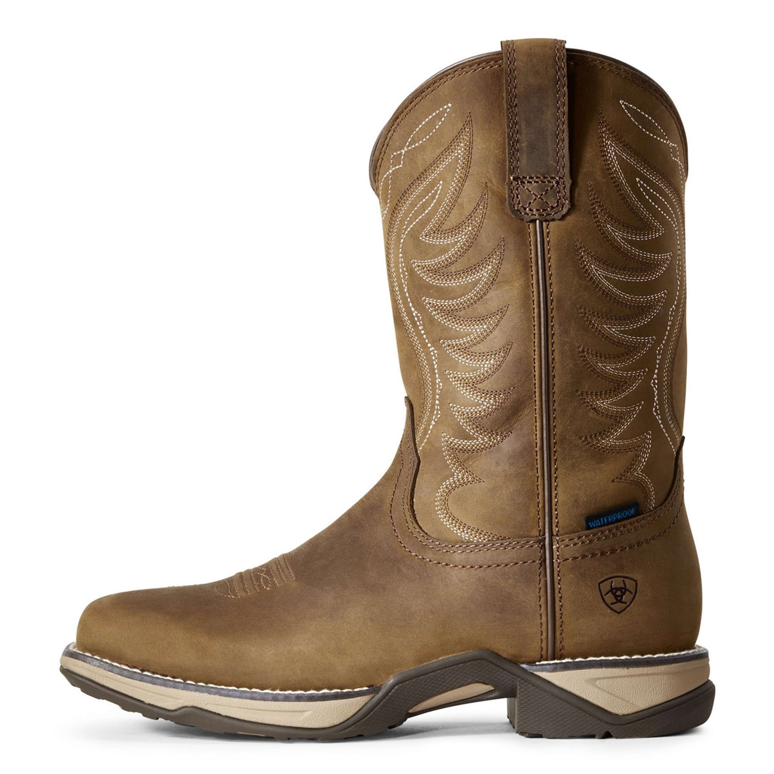 Ariat Bottes Western Anthem H2O Distressed Brown Ariat Bottes Western Anthem H2O Distressed Brown