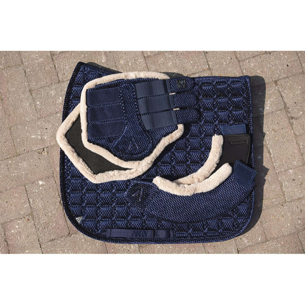 ANKY Tapis de Selle Check Velvet XB25003 Dressage Midnight Blue