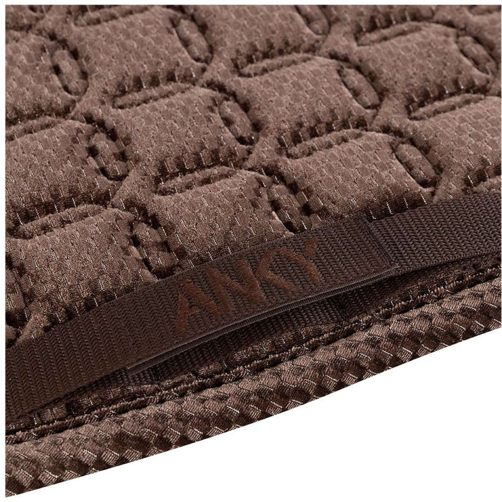ANKY Tapis de Selle Check Velvet XB25003 Dressage Deep Taupe