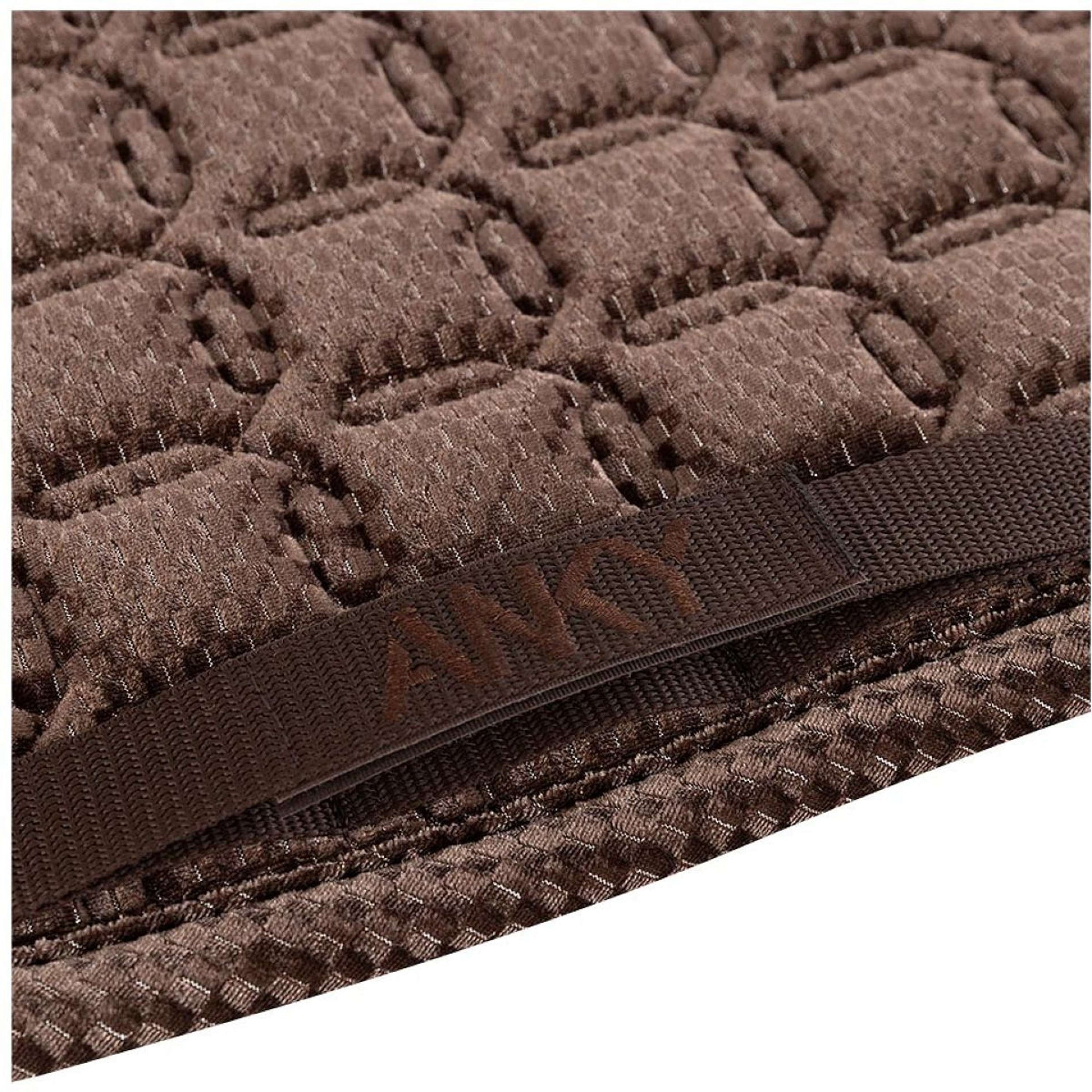 ANKY Tapis de Selle Check Velvet XB25003 Dressage Deep Taupe