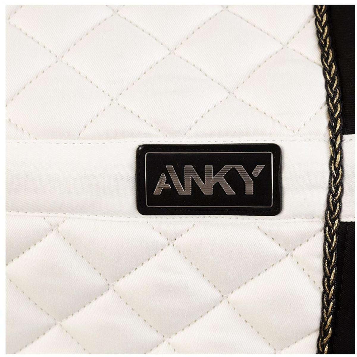 ANKY Tapis de Selle Presence XB25005 Dressage Blanc/Noir