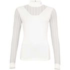 ANKY T-shirt de Concours Mesh Longues Manches Blanc