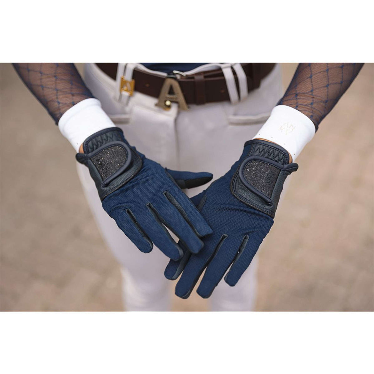 ANKY Gants d'Équitation Technical Mesh Marin