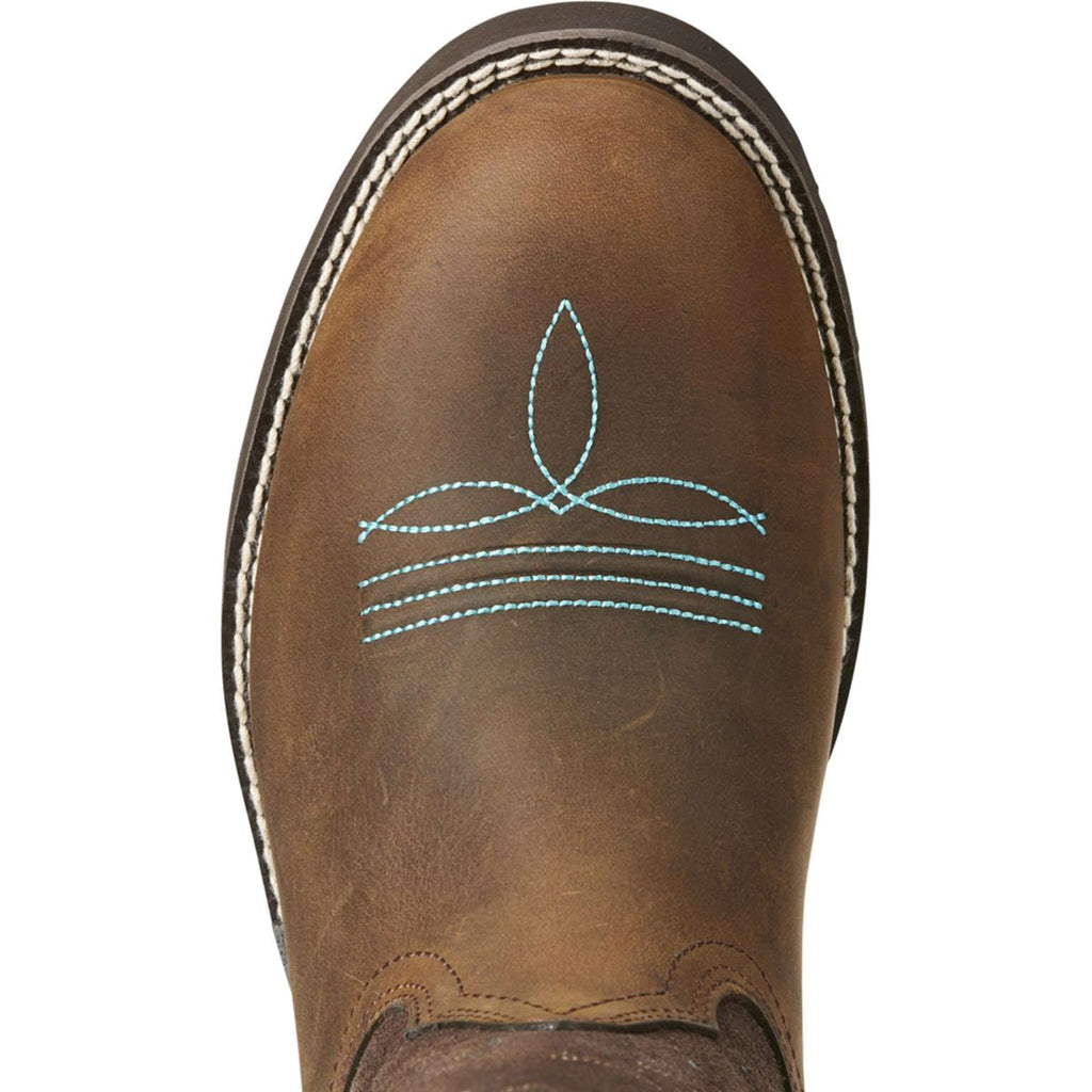 Ariat Bottes Western Delilah Round Toe Distressed Brown