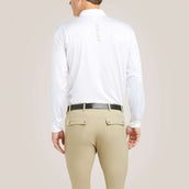 Ariat T-shirt de Concours Tek Long Sleeve Hommes Blanc
