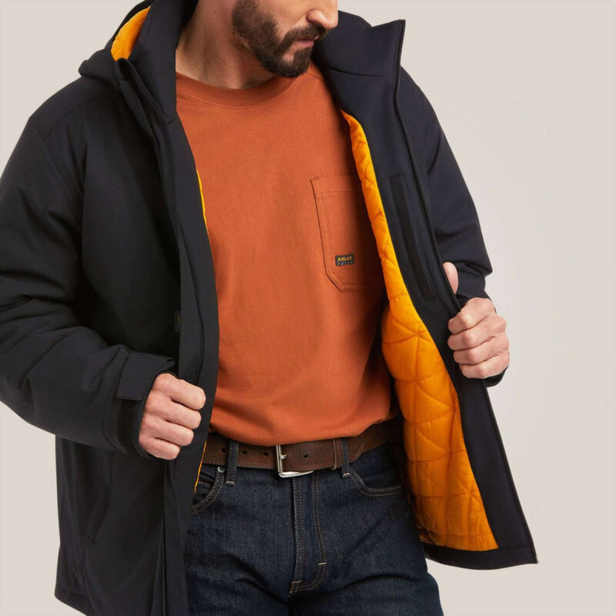 Ariat Veste Rebar Storm Fighter 2.0 Waterproof Hommes Noir