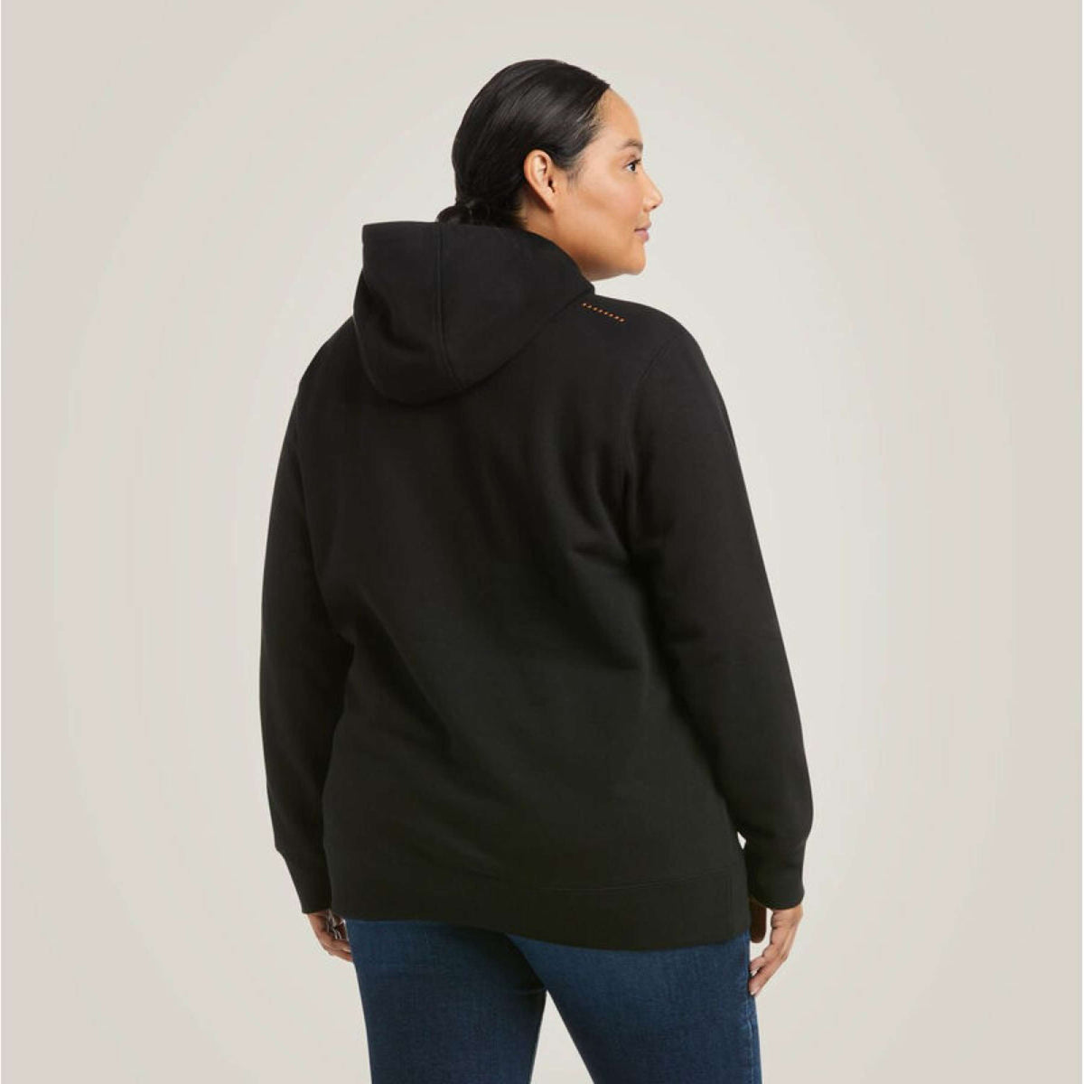 Ariat Pull col Hoodie Rebar Graphic Femme Noir/Violet