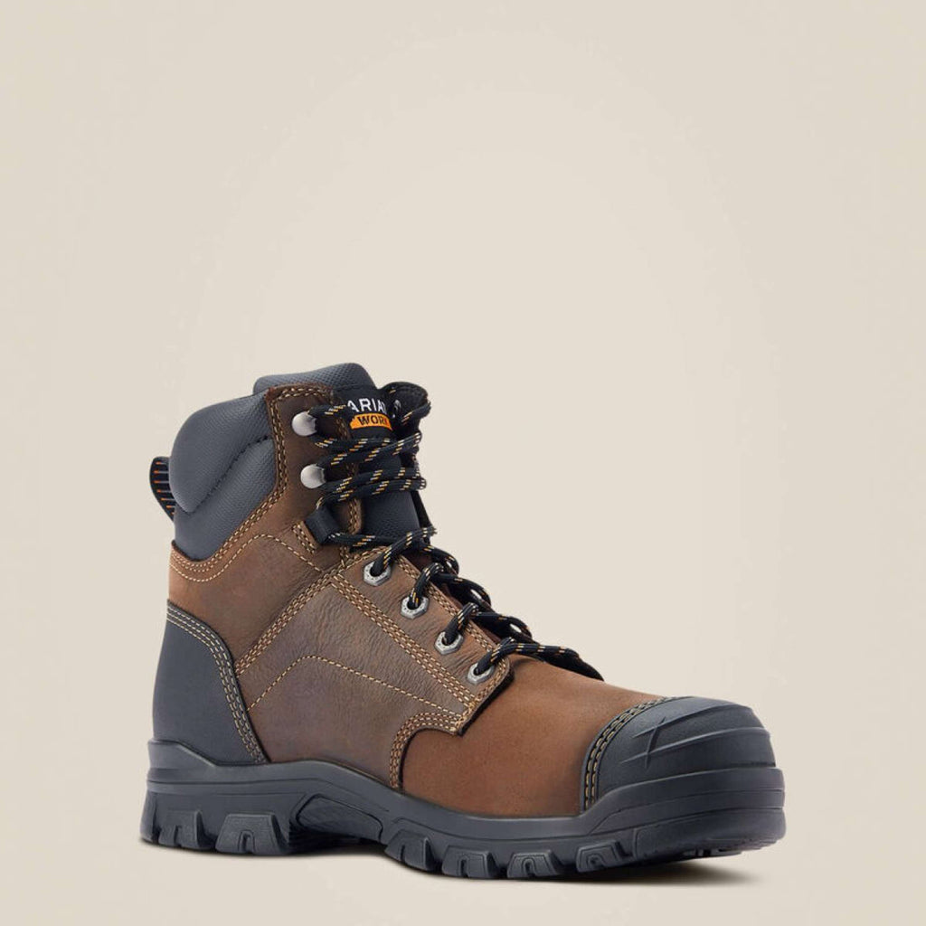 Ariat Chaussures d’extérieur Treadfast Waterproof Steel Toe Hommes Marron foncé