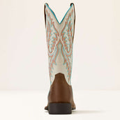 Ariat Bottes Western Round Up W Toe Femme Sandstorm/Distressed Ivory