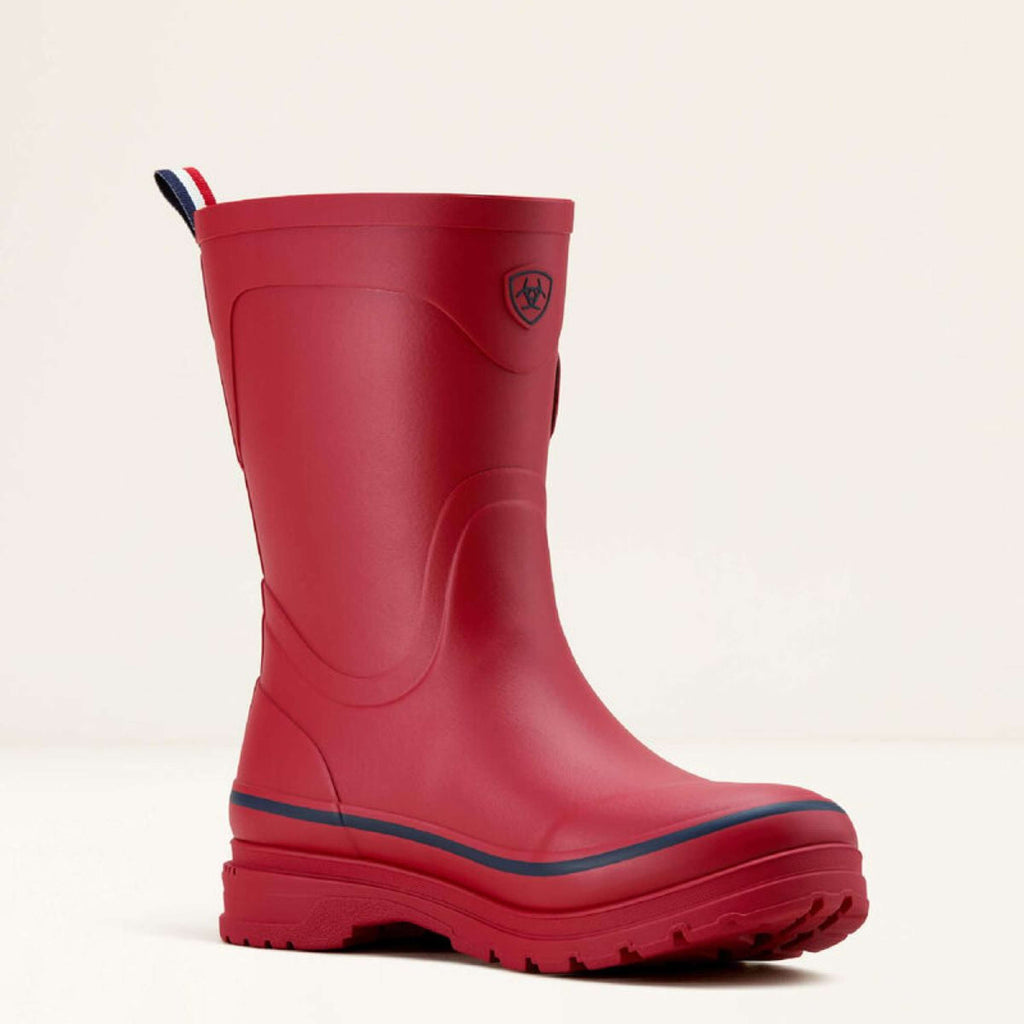Ariat Bottes de pluie Kelmarsh Mid Femme Rouge Team/Bleu Marine