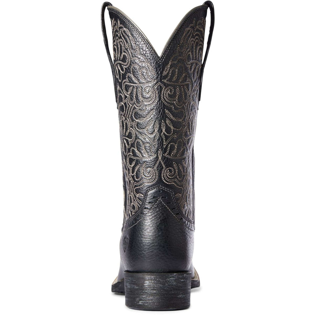 Ariat Bottes Western Round Up Remuda Femme Black Deertan