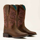 Ariat Bottes Western Round Up Wide Square Toe Sassy Brown