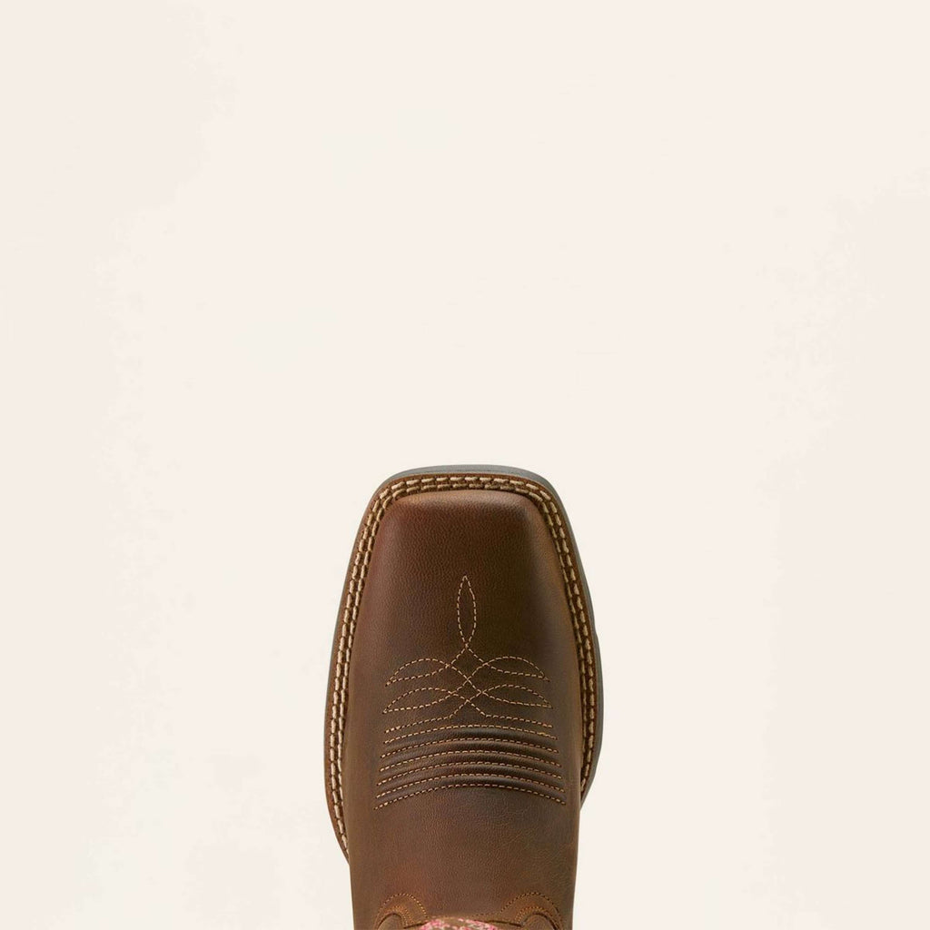 Ariat Bottes Western Round Up Wide Square Toe Sassy Brown