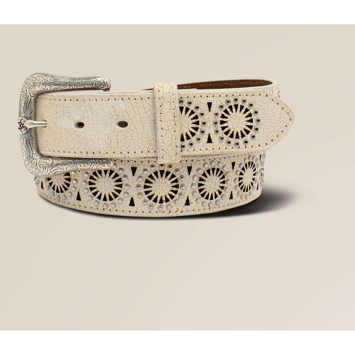 Ariat Ceinture M&F WMNS Circle Burst Blanc