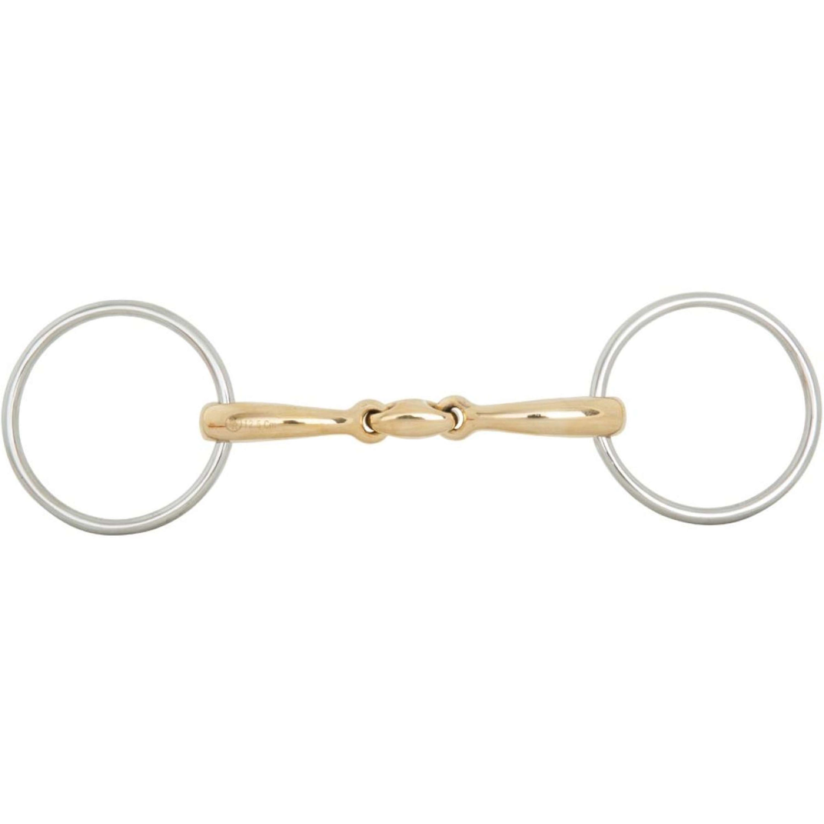 BR Mors de Filet Soft Contact Double Brisure Courbé 12mm