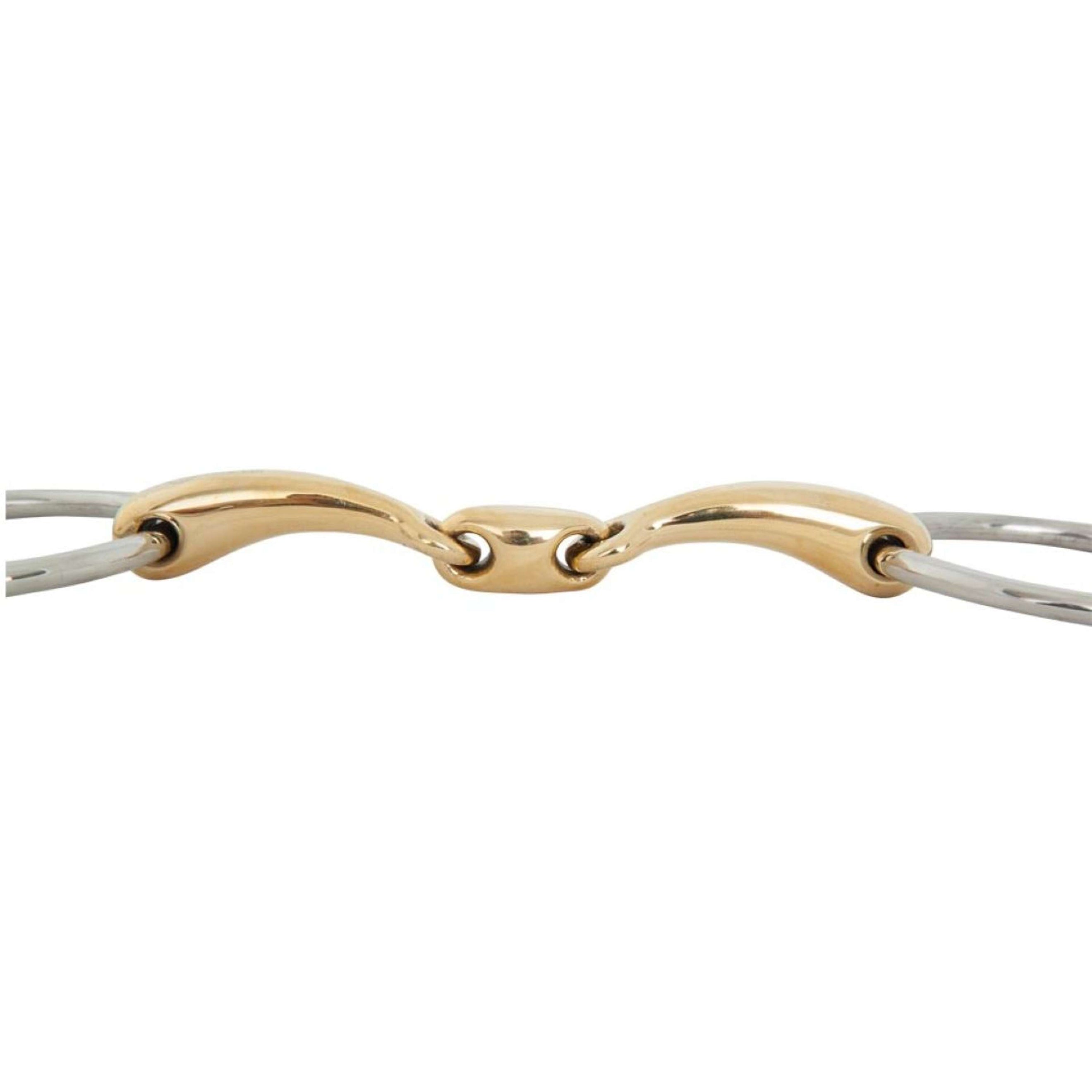 BR Mors de Filet Soft Contact Double Brisure Courbé 12mm BR Mors de Filet Soft Contact Double Brisure Courbé 12mm
