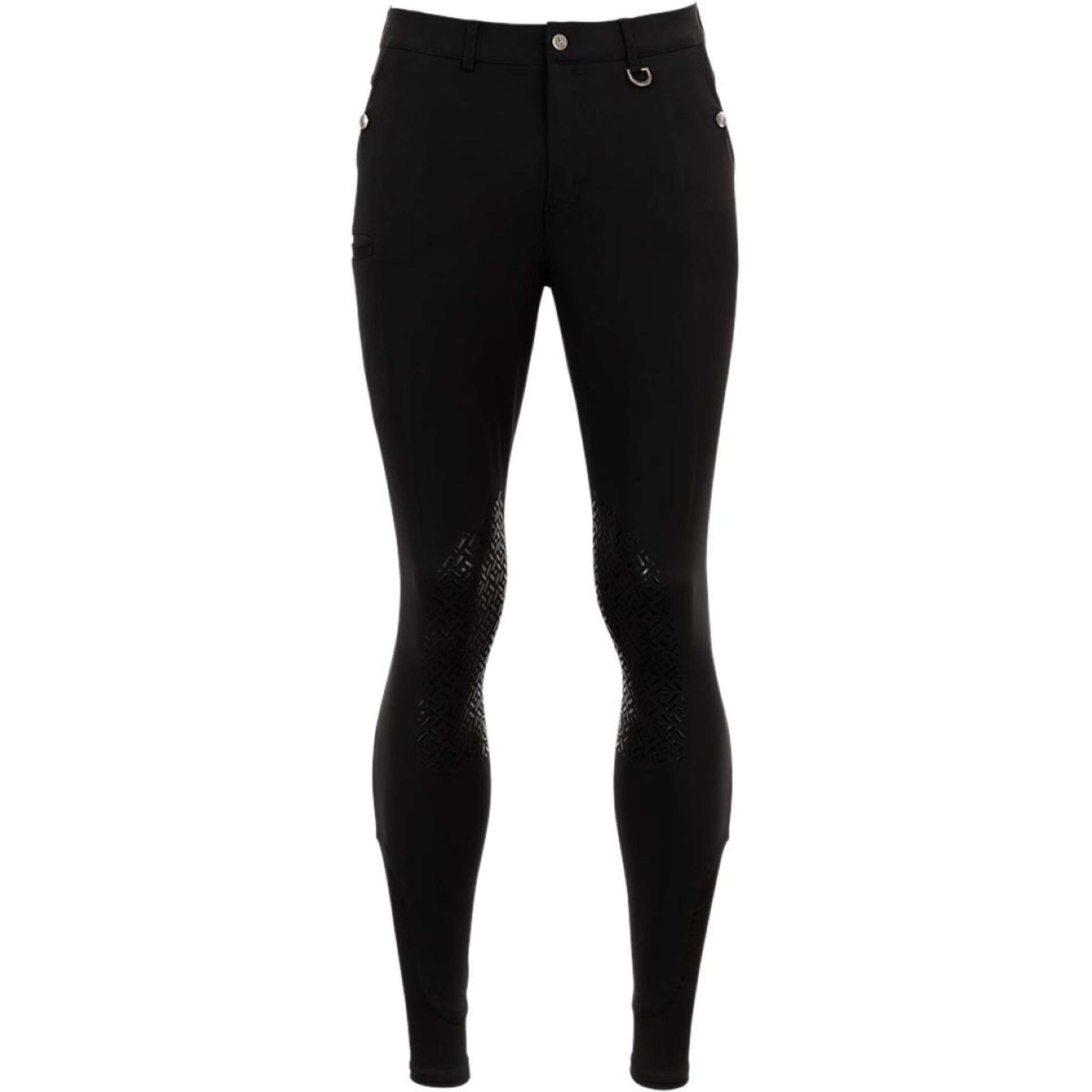 BR Pantalon d'Équitation Maikel Silicone Genouillères Noir