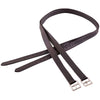 BR Étrivières Nylon et Boucles Acier Inoxydable Soft Noir/Argent