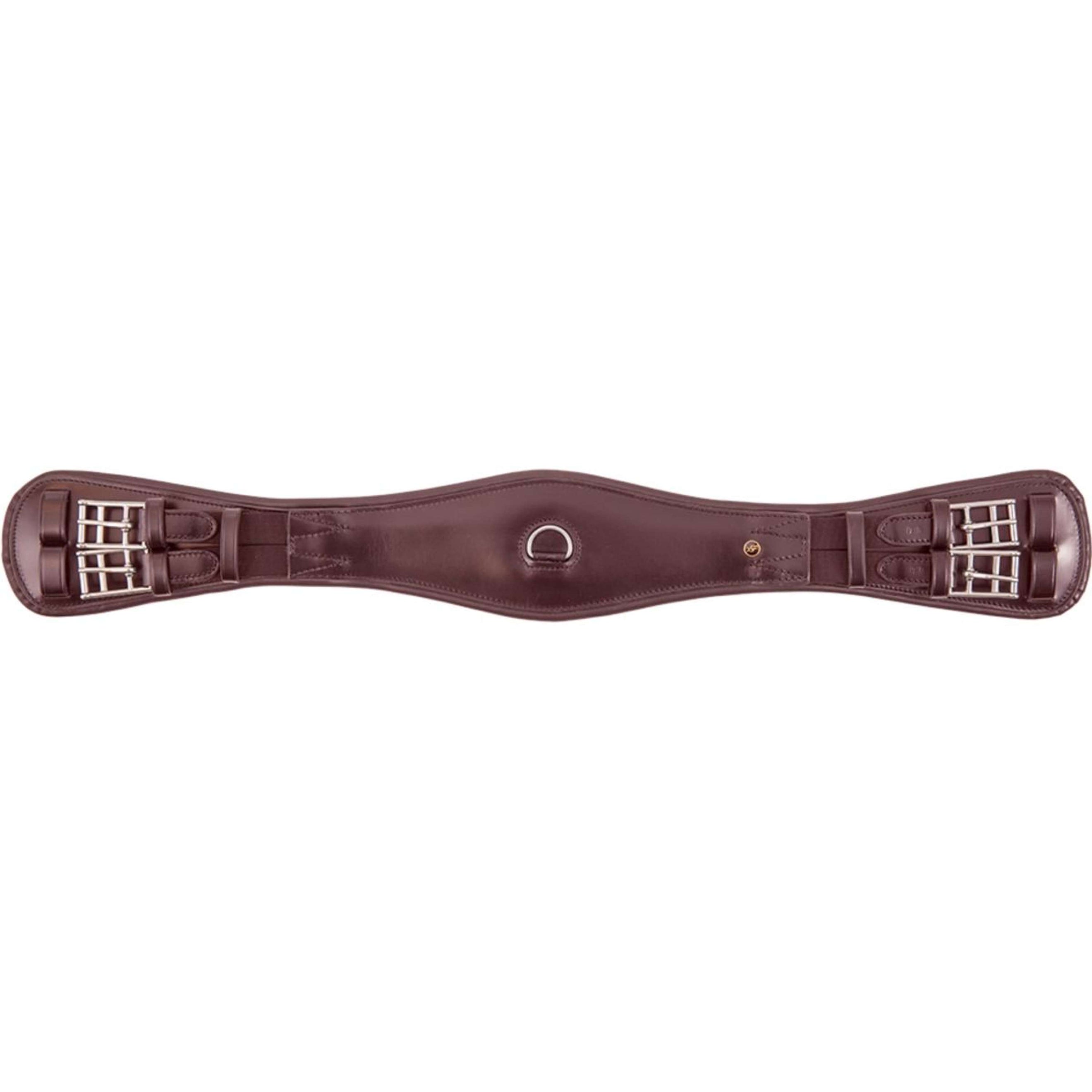 BR Sangle de Dressage Durham 2 Côtés Élastique Marron/Argent BR Sangle de Dressage Durham 2 Côtés Élastique Marron/Argent