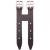 BR Allonge de Sangle Classique Cuir avec Boucles en Acier Inoxydable Noir
