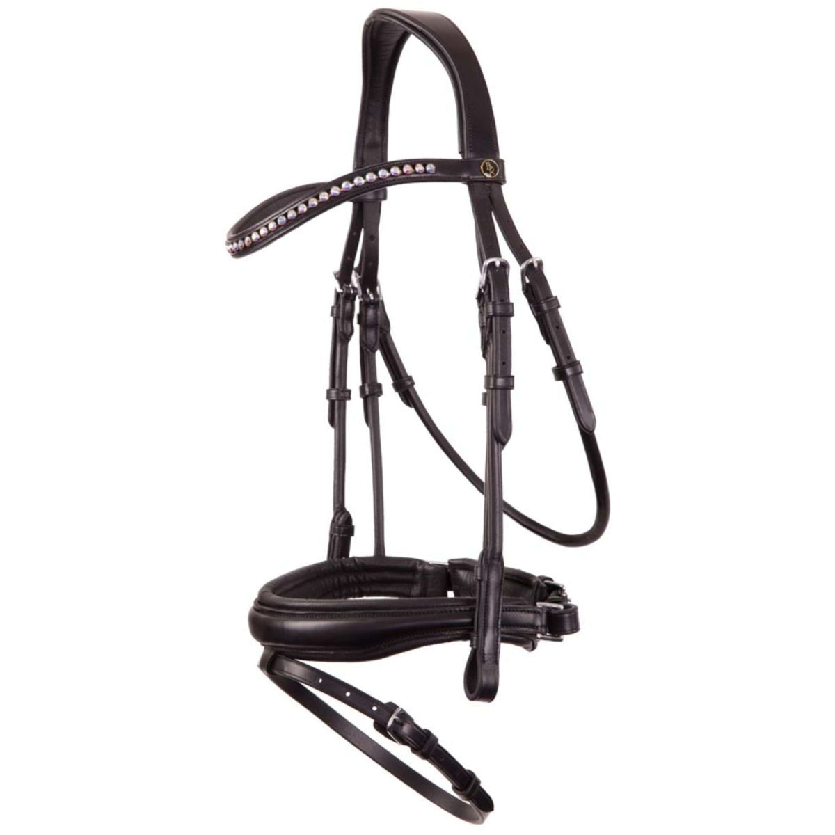 BR Bride Southam Bridon Muserolle Noir/Argent