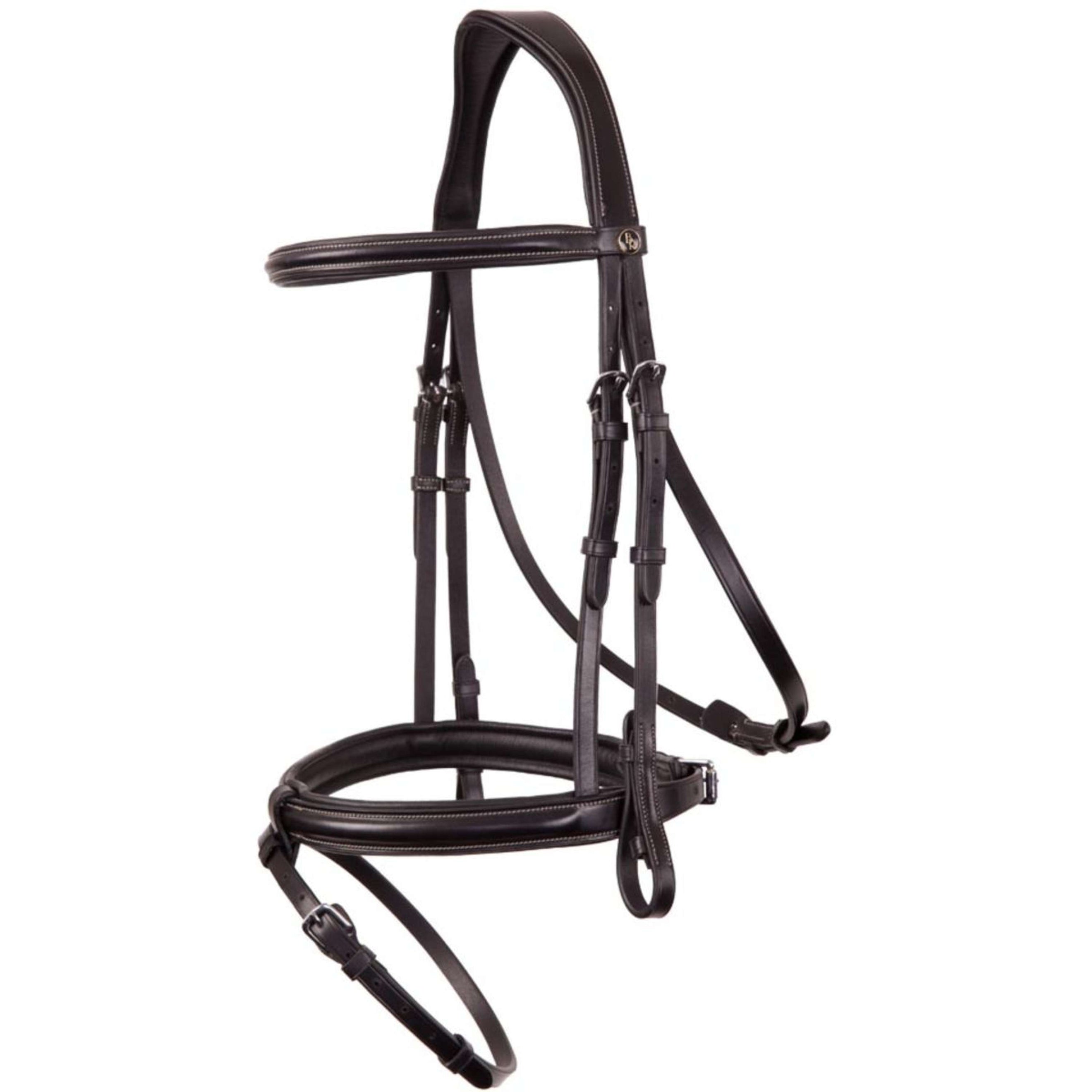 BR Bride Kendal Combi Muserolle Marron/Argent BR Bride Kendal Combi Muserolle Marron/Argent