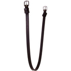BR Sous-Gorge avec 2 Boucles rondes Noir/Argent