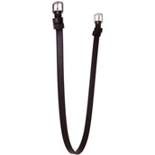 BR Sous-Gorge avec 2 Boucles rondes Noir/Argent