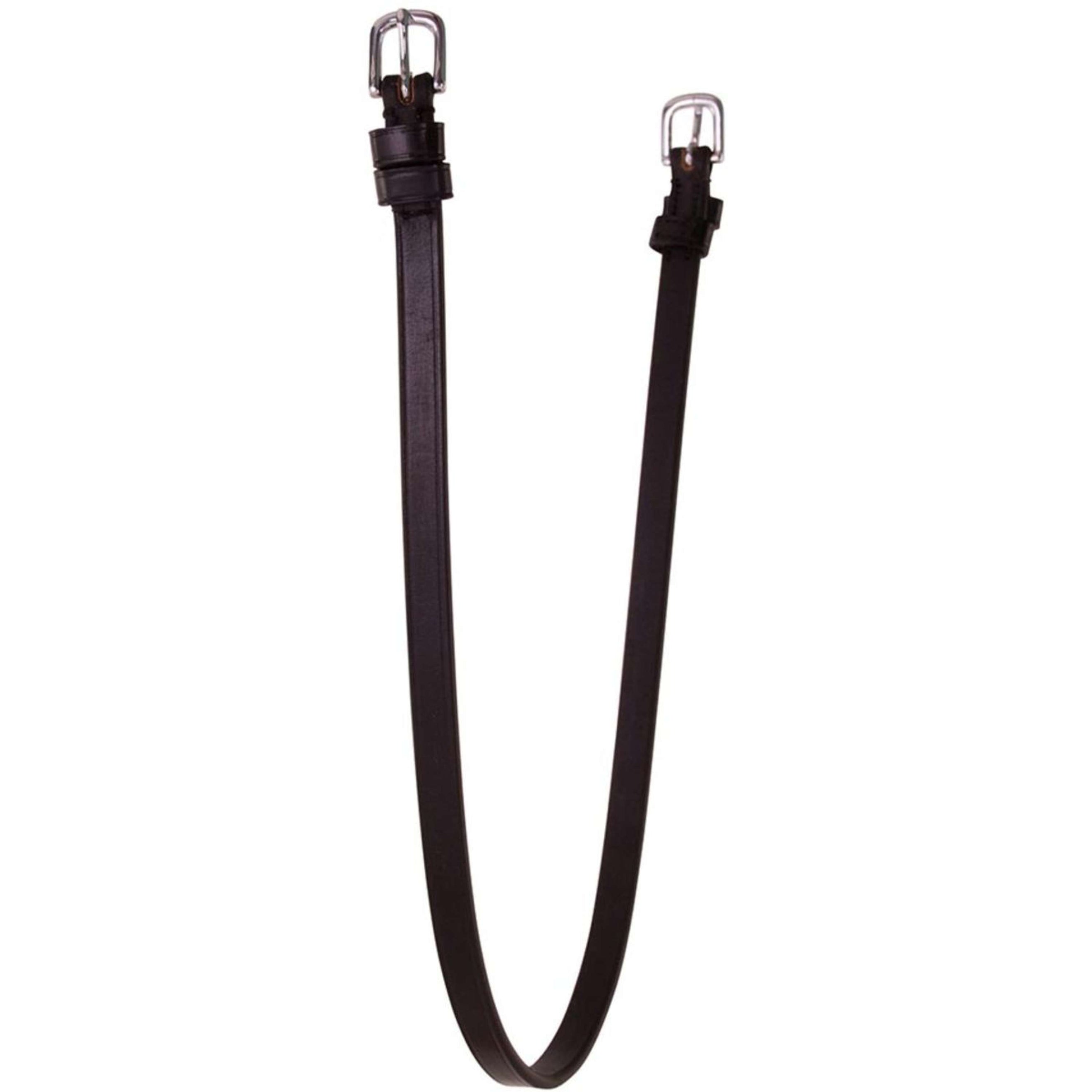 BR Sous-Gorge avec 2 Boucles rondes Noir/Argent
