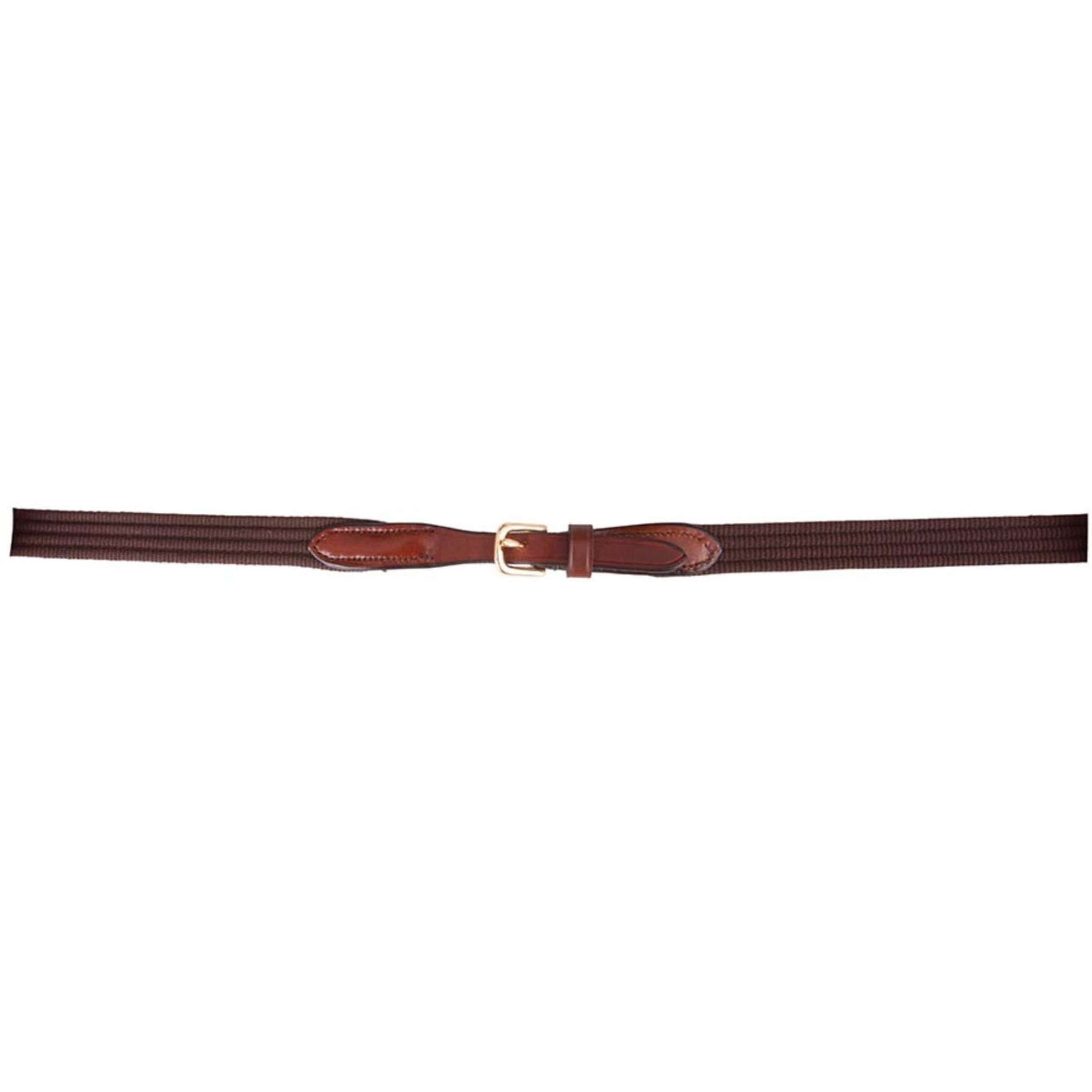 BR Rênes Linge 19mm Boucles Rondes Tobacco/gold BR Rênes Linge 19mm Boucles Rondes Tobacco/gold