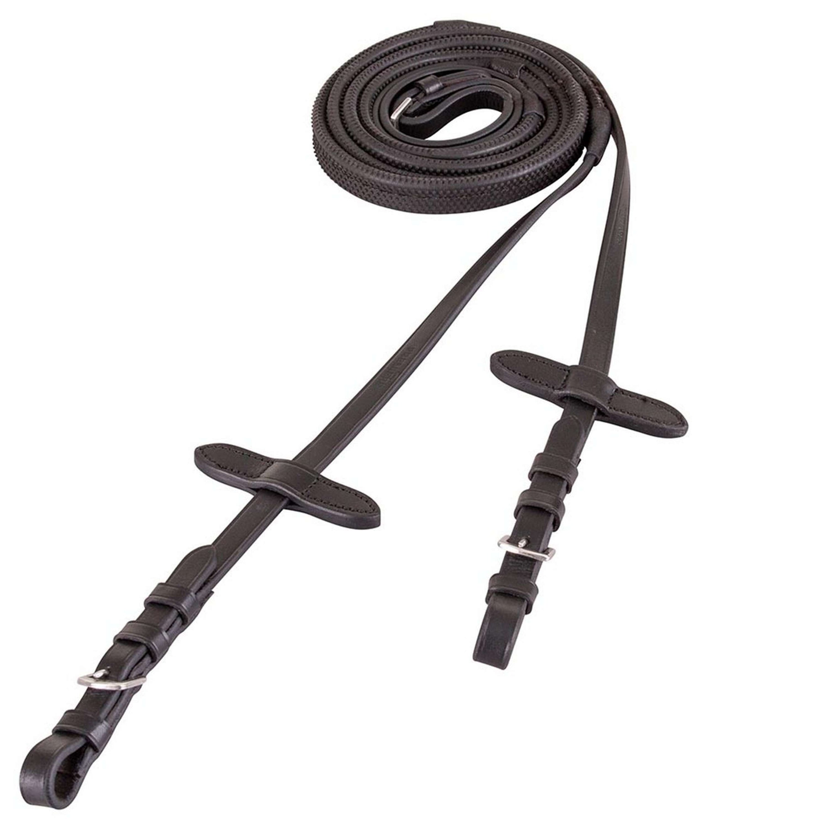 Premiere Rênes Caoutchouc 13mm avec Fermeture Boucle Noir Premiere Rênes Caoutchouc 13mm avec Fermeture Boucle Noir