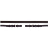 Premiere Rênes Caoutchouc 13mm avec Fermeture Boucle Noir