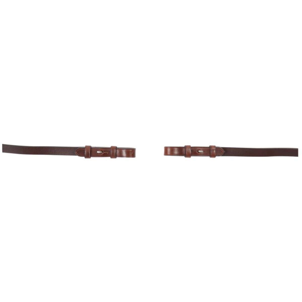 BR Rênes de Dressage Cuir/Caoutchouc Arrêts 16mm Oak/Silver