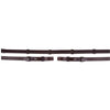BR Rênes de Dressage Cuir/Caoutchouc Arrêts 16mm Marron