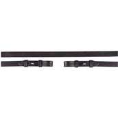 BR Rênes de Dressage Cuir 16mm Blind Noir