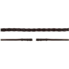 BR Rênes Hunter Tressé Fancy Marron/Argent