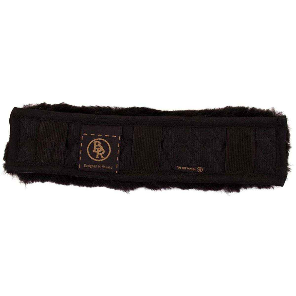 BR Fourreau Muserolle Peau de mouton 28cm Noir/Noir