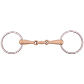 BR Mors de Filet Massif Cuprion 18mm Double RVS