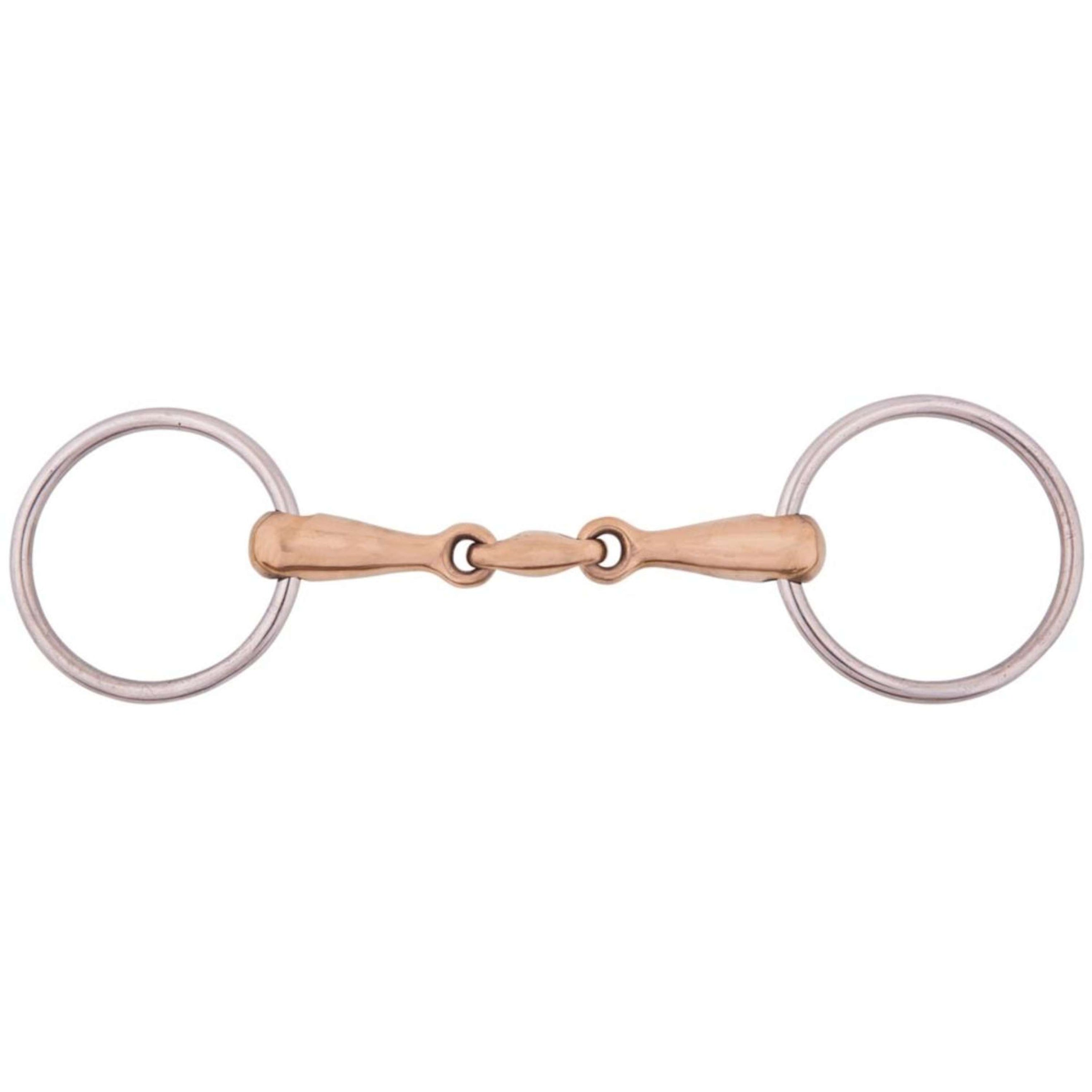 BR Mors de Filet Massif Cuprion 18mm Double RVS BR Mors de Filet Massif Cuprion 18mm Double RVS