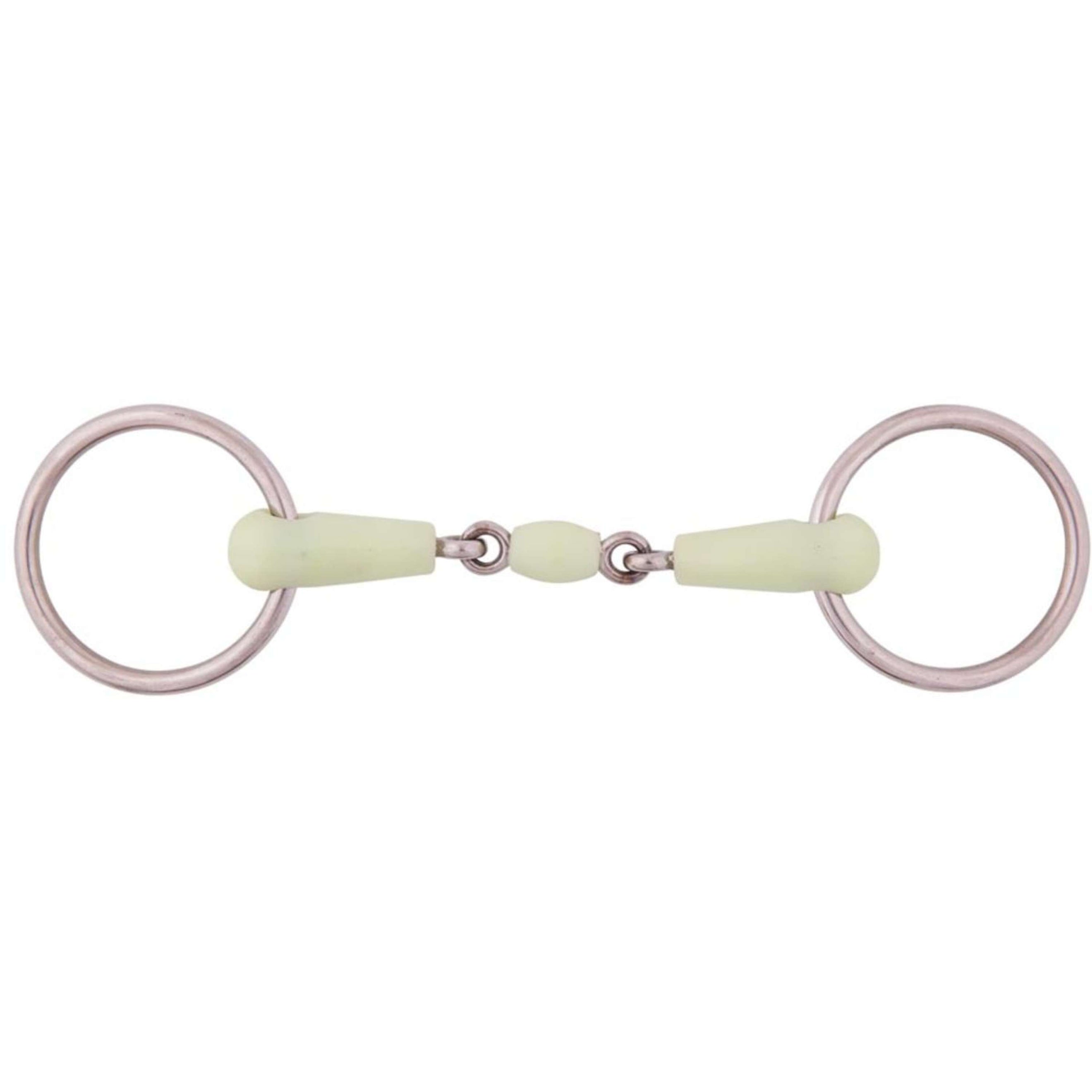 BR Mors de Filet Apple Mouth 18mm Double RVS BR Mors de Filet Apple Mouth 18mm Double RVS