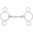 BR Mors de Filet Caoutchouc 3 Anneaux Massif 18mm Acier inoxydable