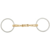 BR Mors de Filet Soft Contact Double Brisure Courbé 16mm
